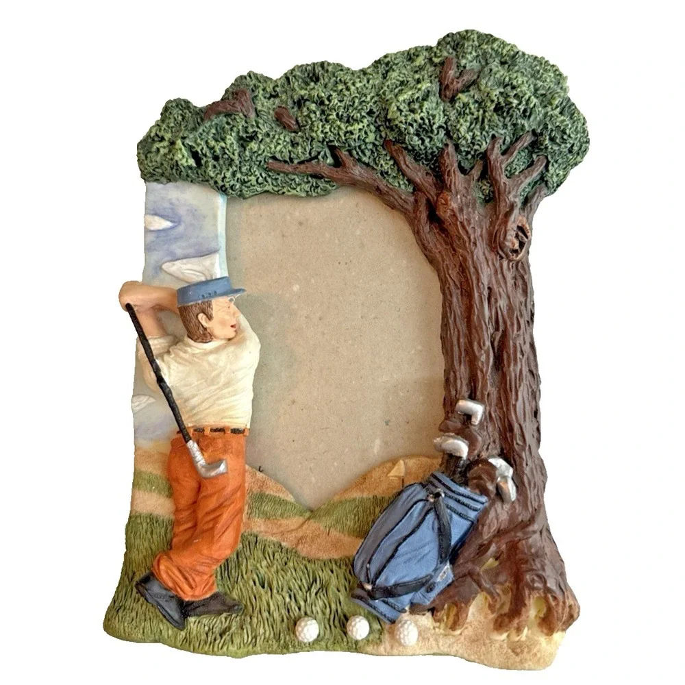 Golf Photo Frame for That Favorite Golfer Three-Dimensional for 3.5 x 5 Photo